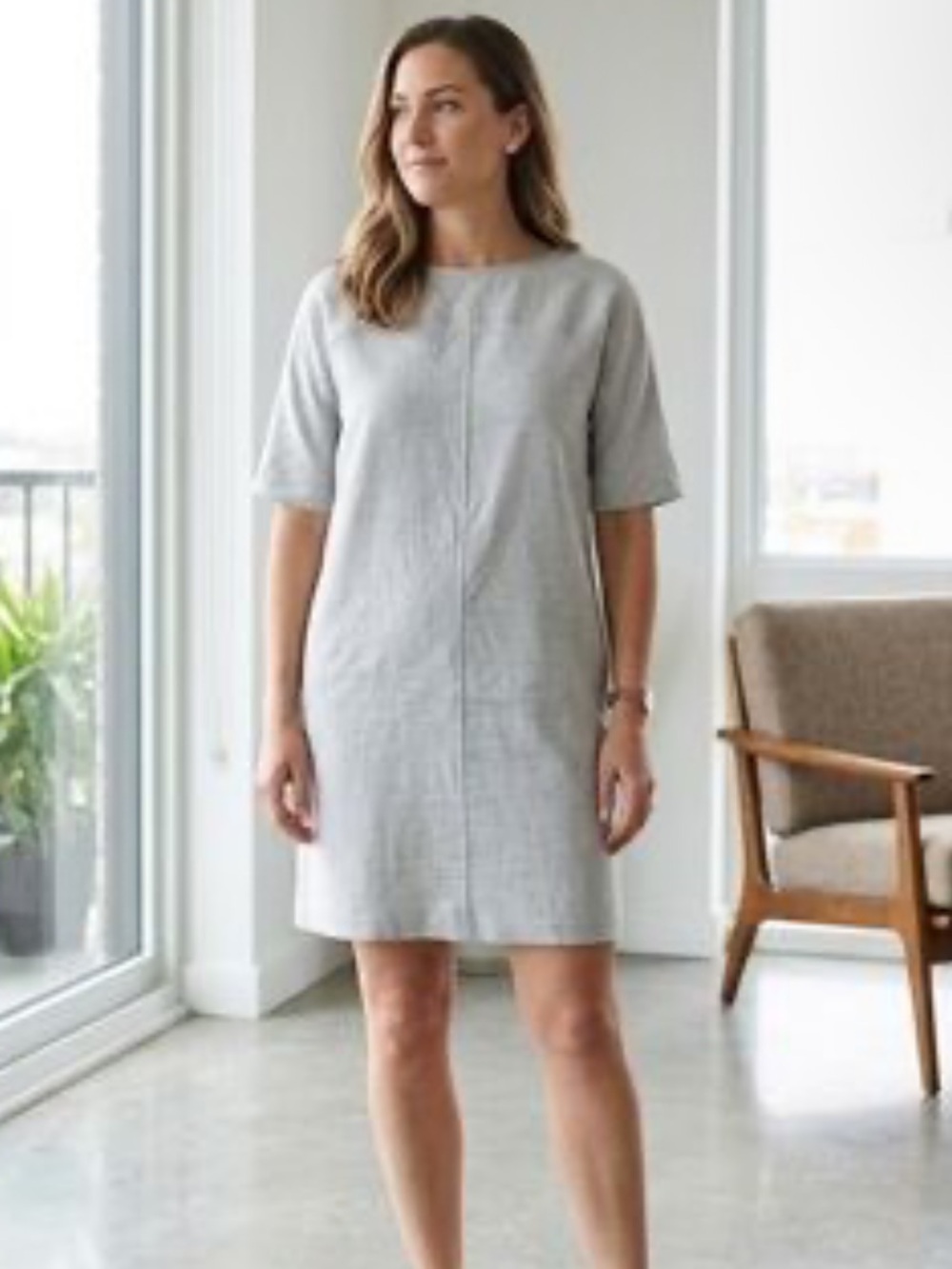 Hatch Maternity Gray Shift Dress